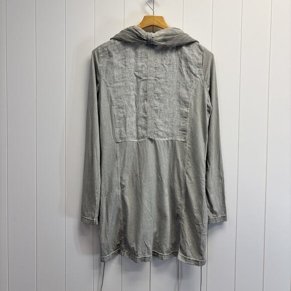Simclan Distress Wash Jacket Women Large (40) Gray Boho Minimalist Artsy Unique - Picture 8 of 9